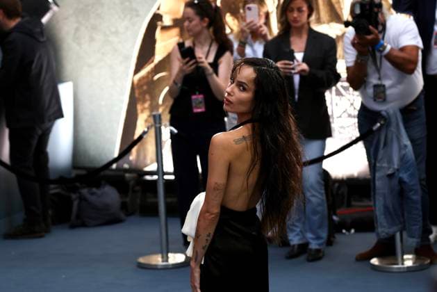 Caught Stealing gala film screening London, UK. Zoe Kravitz at the Caught Stealing gala film screening. Odeon Luxe, Leicester Square. 19th August 2025. LMK430-S200825-001 Anfisa Polyushkevych Landmark Media 