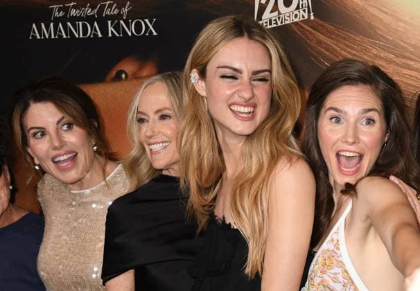 NEW YORK, NY - AUGUST 19: Monica Lewinsky, Karey Burke, Grace Van Patten and Amanda Knox at The Twisted Tale Of Amanda Knox New York Premiere on August 19, 2025 at New York Historical Society in New York City. Copyright: xMediaPunchx