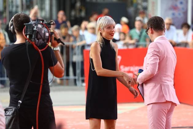 Sarajevo, Bosnia and Herzegovina, 200825. Director and writer Hana Jusic on the red carpet before the premiere of her film God will not help, at 31st Sarajevo Film Festival, 6th day. Photo: Antonio Balic CROPIX Copyright: xxAntonioxBalicx xCROPIXx sff_sesti_dan34-200825