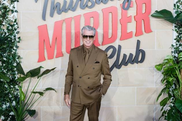 The Thursday Murder Club UK Premiere in London LONDON, UNITED KINGDOM - AUGUST 21: Pierce Brosnan attends the UK premiere of The Thursday Murder Club in Leicester Square Gardens in London, United Kingdom on August 21, 2025. Wiktor Szymanowicz Anadolu London United Kingdom. Editorial use only. Please get in touch for any other usage.  Copyright: x2025xAnadoluxWiktorxSzymanowiczx