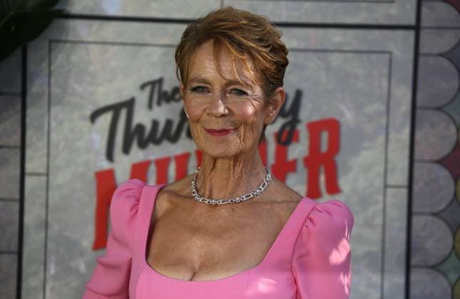 UK premiere of Thursday Murder Club Celia Imrie at the Thursday Murder Club UK premiere at Leicester Square Gardens in London. London Leicester Square Gardens UK Copyright: xFredxDuvalx