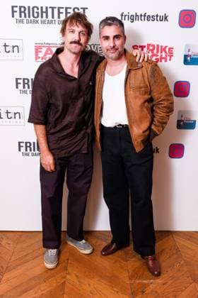 UK Premiere of Cognaitive on Thursday 21 August 2025 Lucious Baybak and Tommy Savas seen at the UK Premiere of Cognaitive during Frightfest 2025 at ODEON LUXE Leicester Square, London on Thursday 21 August 2025., Credit:Julie Edwards Avalon  Copyright: xJuliexEdwardsx xAvalonx 1030598924