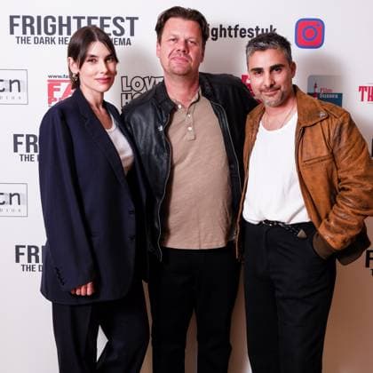 UK Premiere of Cognaitive on Thursday 21 August 2025 Angie Simms, Jason Schnell and Tommy Savas seen at the UK Premiere of Cognaitive during Frightfest 2025 at ODEON LUXE Leicester Square, London on Thursday 21 August 2025., Credit:Julie Edwards Avalon  Copyright: xJuliexEdwardsx xAvalonx 1030598977