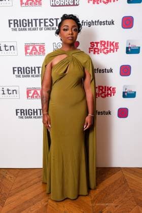 World Premiere of Night of Violence on Thursday 21 August 2025 Abria Jackson seen at the World Premiere of Night of Violence during Frightfest 2025 at ODEON LUXE Leicester Square, London on Thursday 21 August 2025., Credit:Julie Edwards Avalon  Copyright: xJuliexEdwardsx xAvalonx 1030599025