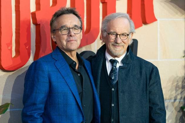 The Thursday Murder Club UK Premiere - Arrivals LONDON, UNITED KINGDOM - AUGUST 21: Chris Columbus (L) and Steven Spielberg (R) attend The Thursday Murder Club UK Premiere at Leicester Square Gardens on August 21, 2025, Credit:Lounis Tiar Avalon United Kingdom, London, Leicester Square  Copyright: xLounisxTiarx xAvalonx 1030601755