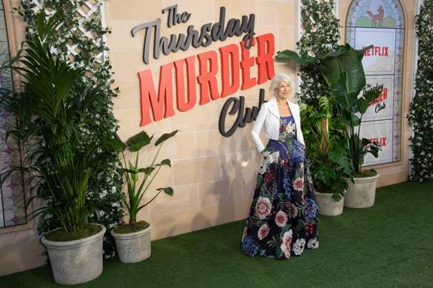 The Thursday Murder Club UK Premiere at Leicester Square Gardens, London, UK Dame Helen Mirren attends The Thursday Murder Club UK Premiere at Leicester Square Gardens, London, England, UK on Thursday 21 August, 2025., Credit:Justin Ng Avalon UK, England, London, Leicester Square Gardens Copyright: xJustinxNgx xAvalonx 1030615458