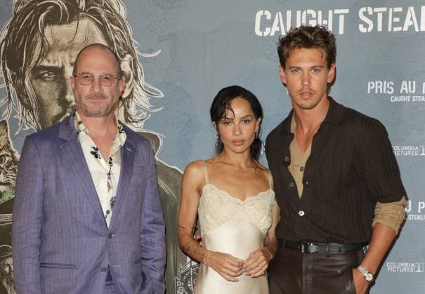 Darren Aronofsky, Zoë Kravitz et Austin Butler Photocall for the movie Pris au piège Caught Stealing at the Max Linder cinema in Paris on august 21st 2025 Coadic Guirec Bestimage Photocall for the movie Pris au piège Caught Stealing at the Max Linder cinema in Paris on august 21st 2025 Paris France  Copyright: xCOADICxGUIRECx xBESTIMAGExCOADICxGUIRECx xBESTIMAGEx