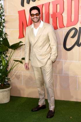 Tom Ellis bei der Premiere des Netflix Films The Thursday Murder Club im Cineworld Leicester Square. London, 21.08.2025