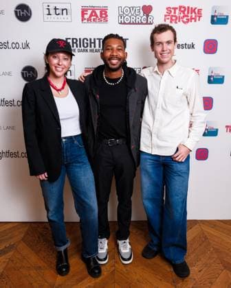 World Premiere of Parasomnia on Friday 22 August 2025 (L-R) Gabrielle Chapman, James Ross and Pacey Hansen seen at the World Premiere of Parasomnia during Frightfest 2025 at ODEON LUXE Leicester Square, London on Friday 22 August 2025., Credit:Julie Edwards Avalon  Copyright: xJuliexEdwardsx xAvalonx 1030704850