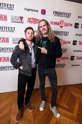 World Premiere of In a Cold Vein on Friday 22 August 2025 Evan Gamble and Eric Owen seen at the World Premiere of In a Cold Vein during Frightfest 2025 at ODEON LUXE Leicester Square, London on Friday 22 August 2025., Credit:Julie Edwards Avalon  Copyright: xJuliexEdwardsx xAvalonx 1030705067