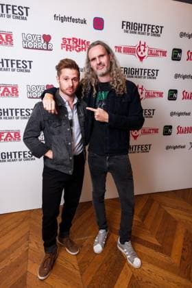 World Premiere of In a Cold Vein on Friday 22 August 2025 Evan Gamble and Eric Owen seen at the World Premiere of In a Cold Vein during Frightfest 2025 at ODEON LUXE Leicester Square, London on Friday 22 August 2025., Credit:Julie Edwards Avalon  Copyright: xJuliexEdwardsx xAvalonx 1030705081
