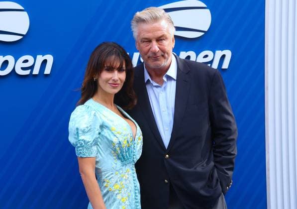 Celebs at The US Open 2025 - Arrival Hilaria Baldwin and Alec Baldwin attend the opening night gala at the US Open 2025 in New York, NY on August 25, 2025. Photo by Charles Guerin ABACAPRESS.COM New York City NY United States  Copyright: xGuerinxCharles ABACAx