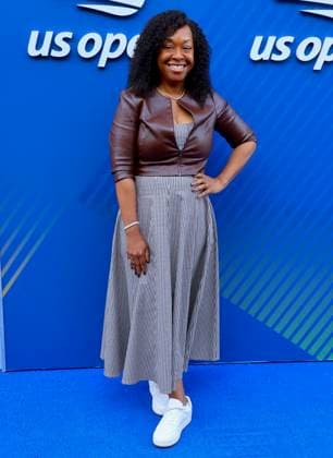 Celebs at The US Open 2025 - Arrival Shonda Rhimes attends the opening night gala at the US Open 2025 in New York, NY on August 25, 2025. Photo by Charles Guerin ABACAPRESS.COM New York City NY United States  Copyright: xGuerinxCharles ABACAx