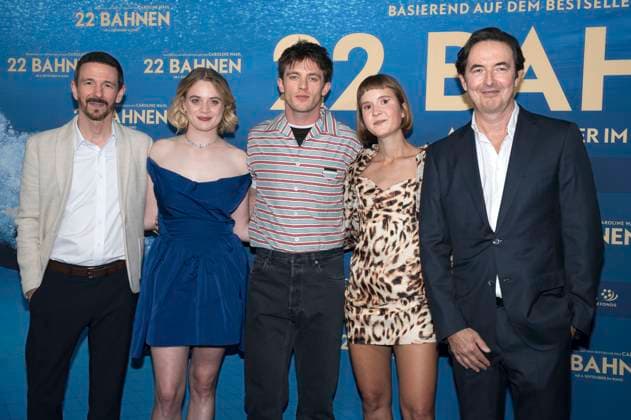 Oliver Berben, Luna Wedler, Jannis Niewöhner, Caroline Wahl und Martin Bachmann bei der Premiere des Kinofilms 22 Bahnen in der Astor Film Lounge im Arri. München, 24.08.2025