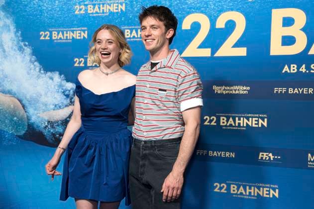 Luna Wedler und Jannis Niewöhner bei der Premiere des Kinofilms 22 Bahnen in der Astor Film Lounge im Arri. München, 24.08.2025 *** Luna Wedler and Jannis Niewöhner at the premiere of the movie 22 Bahnen in the Astor Film Lounge at Arri Munich, 24 08 2025 Foto:xN.xKolinzx xFuturexImagex bahnen_5847