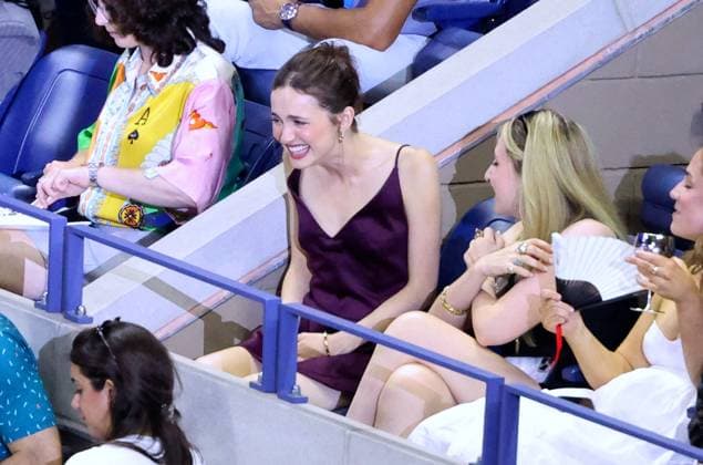 US Open - Celebs In The Stands Maude Apatow attends the US Open during the Novak Djokovic vs Learner Tien game in New York on August 24, 2025. Photo by Dylan Travis ABACAPRESS.COM New York City NY United States  Copyright: xDylanxTravis ABACAx