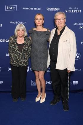Angouleme Film Festival - Opening Ceremony Photocall Marie-France Briere, Diane Kruger and Dominique Besnehard attends Opening Ceremony Photocall as part of the 18th Angouleme Film Festival in Angouleme, August 25, 2025, France. Photo by Jerome Domine ABACAPRESS.COM France  Copyright: xDominexJerome ABACAx
