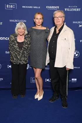 Angouleme Film Festival - Opening Ceremony Photocall Marie-France Briere, Diane Kruger and Dominique Besnehard attends Opening Ceremony Photocall as part of the 18th Angouleme Film Festival in Angouleme, August 25, 2025, France. Photo by Jerome Domine ABACAPRESS.COM France  Copyright: xDominexJerome ABACAx