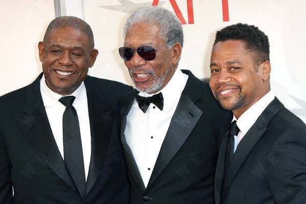 Forest Whitaker, Morgan Freeman and Cuba Gooding Jr. 2011 TV Land Presents: AFI Life Achievement Award Honoring Morgan Freeman held at Sony Studios Los Angeles, California - 09.06.11 , Los Angeles, California, United States WENN 3385929.jpg
