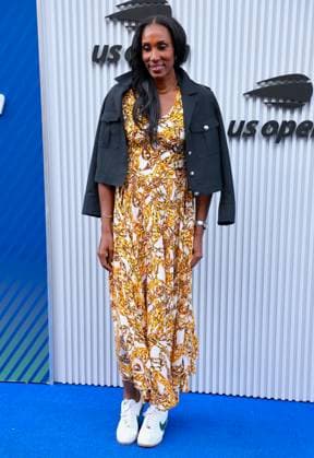 Celebs at the US Open 2025 - Arrival Guest arrives at the US Open, USTA Billie Jean King National Tennis Center in New York on August 25, 2025. Photo by Charles Guerin ABACAPRESS.COM New York City NY United Arab Emirates  Copyright: xGuerinxCharles ABACAx