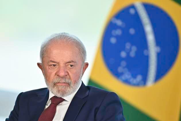 Brazilian President Lula Da Silva Announces New Line Of Credit For Industry On August 25, 2025, in Brasilia, Brazil, President Lula da Silva, Vice President Geraldo Alckmin, and Finance Minister Fernando Haddad announce a new line of credit for industry at the Planalto Palace to support companies impacted by the 50% tariff imposed on Brazilian products by President Trump. Brasilia DIstrito Federal Brazil  Copyright: xTonxMolinax originalFilename: molinaneto-brazilia250825_npoms.jpg
