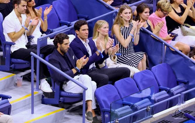 US Open - Celebs In The Stands Will Reeve and friends attend the US Open and the Venus Williams game at the USTA Billie Jean King National Tennis Center in New York on August 25, 2025. Photo by Dylan Travis ABACAPRESS.COM New York City NY United States  Copyright: xDylanxTravis ABACAx