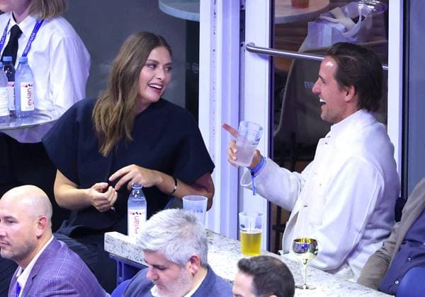 US Open - Celebs In The Stands Maria Sharapova and Alexander Gilkes attend the US Open and the Venus Williams game at the USTA Billie Jean King National Tennis Center in New York on August 25, 2025. Photo by Dylan Travis ABACAPRESS.COM New York City NY United States  Copyright: xDylanxTravis ABACAx