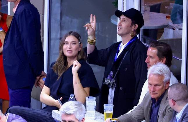 US Open - Celebs In The Stands Maria Sharapova and Alexander Gilkes attend the US Open and the Venus Williams game at the USTA Billie Jean King National Tennis Center in New York on August 25, 2025. Photo by Dylan Travis ABACAPRESS.COM New York City NY United States  Copyright: xDylanxTravis ABACAx