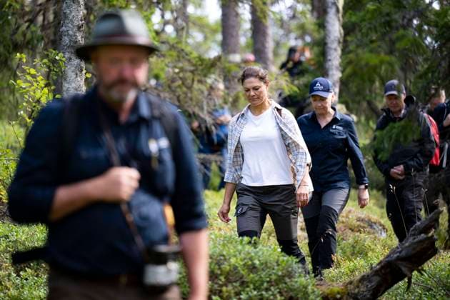 Swedens Crown Princess Victoria visits Björnlandet National Park in Åsele, Sweden, on August 25, 2025 SWEDEN x10050x  Copyright: xPontusxLundahl TTx CROWN PRINCESS IN BJÖRNLANDETA NATURE RESERVE EK3s6XV0ba0