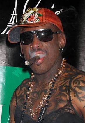 Dennis Rodman celebrates his birthday & launch of new WB cigar line at Chateau nightclub Las Vegas, Nevada - 19.07.11, Las Vegas, Nevada, United States WENN 3443080.jpg