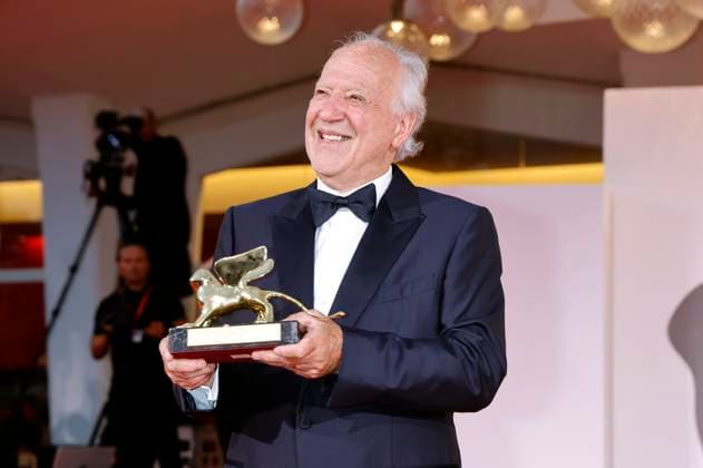 Werner Herzog erhält den Goldenen Löwen für sein Lebenswerk auf der Biennale di Venezia 2025 82. Internationale Filmfestspiele von Venedig im Palazzo del Cinema. Venedig, 27.08.2025