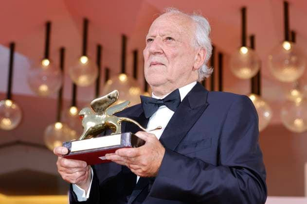 Werner Herzog erhält den Goldenen Löwen für sein Lebenswerk auf der Biennale di Venezia 2025 82. Internationale Filmfestspiele von Venedig im Palazzo del Cinema. Venedig, 27.08.2025