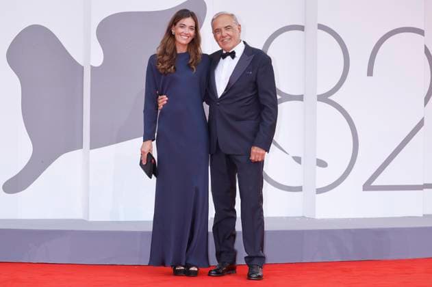 Alberto Barbera mit Ehefrau Julia Barbera bei der Opening Ceremony mit der Premiere des Kinofilms La Grazia Grace auf der Biennale di Venezia 2025 82. Internationale Filmfestspiele von Venedig im Palazzo del Cinema. Venedig, 27.08.2025