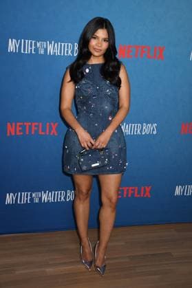 NEW YORK, NY- AUGUST 27: Nikki Rodriguez at NetflixÕs Season 2 Photo Call for My Life With The Walter Boys at the Netflix New York Office in New York City on August 27, 2025. Copyright: xMediaPunchx