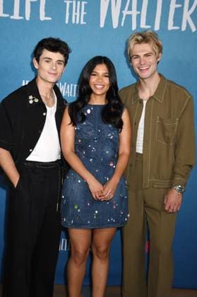 NEW YORK, NY- AUGUST 27: Ashby Gentry, Nikki Rodriguez and Noah LaLonde at Netflix™s Season 2 Photo Call for My Life With The Walter Boys at the Netflix New York Office in New York City on August 27, 2025. Copyright: xMediaPunchx