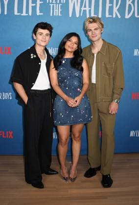 NEW YORK, NY- AUGUST 27: Ashby Gentry, Nikki Rodriguez and Noah LaLonde at Netflix™s Season 2 Photo Call for My Life With The Walter Boys at the Netflix New York Office in New York City on August 27, 2025. Copyright: xMediaPunchx