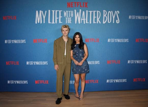 NEW YORK, NY- AUGUST 27: Noah LaLonde and Nikki Rodriguez at Netflix™s Season 2 Photo Call for My Life With The Walter Boys at the Netflix New York Office in New York City on August 27, 2025. Copyright: xMediaPunchx
