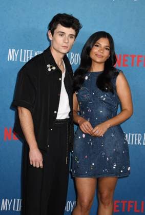 NEW YORK, NY- AUGUST 27: Ashby Gentry and Nikki Rodriguez at Netflix™s Season 2 Photo Call for My Life With The Walter Boys at the Netflix New York Office in New York City on August 27, 2025. Copyright: xMediaPunchx