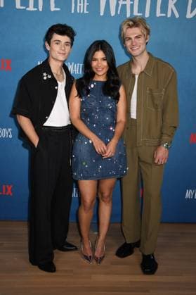 NEW YORK, NY- AUGUST 27: Ashby Gentry, Nikki Rodriguez and Noah LaLonde at Netflix™s Season 2 Photo Call for My Life With The Walter Boys at the Netflix New York Office in New York City on August 27, 2025. Copyright: xMediaPunchx