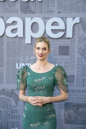 August 27, 2025, Pasadena, California, USA: Allegra Edwards arrives on the red carpet at the premiere of Ã¢â‚¬oeThe PaperÃ¢â‚¬Â tv show event on August 27th, 2025 at HARMONY GOLD 7655 W. Sunset Boulevard Pasadena USA - ZUMAt169 20250827_zep_t169_014 Copyright: xConnorxTerryx