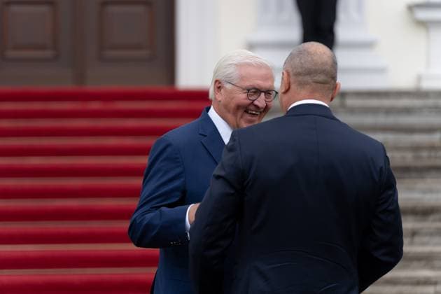 Frank-Walter Steinmeier, Präsident, Rumen Radev Frank-Walter Steinmeier, Bundespräsident, Schloss Bellevue, Präsident, Bulgarien, Rumen Radev Berlin Berlin GER *** Frank Walter Steinmeier, President, Rumen Radev Frank Walter Steinmeier, Federal President, Bellevue Palace, President, Bulgaria, Rumen Radev Berlin Berlin GER