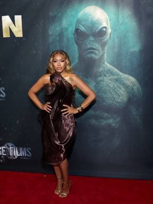 Drew Sidora attends the Los Angeles Premiere of Footage Films RUN at TCL Chinese Theatre in the Hollywood section of Los Angeles on Wednesday, August 27, 2025.  LAP20250827217 GREGxGRUDT
