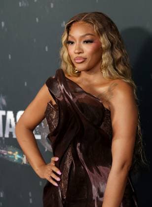 Drew Sidora attends the Los Angeles Premiere of Footage Films RUN at TCL Chinese Theatre in the Hollywood section of Los Angeles on Wednesday, August 27, 2025.  LAP20250827220 GREGxGRUDT