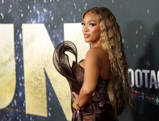 Drew Sidora attends the Los Angeles Premiere of Footage Films RUN at TCL Chinese Theatre in the Hollywood section of Los Angeles on Wednesday, August 27, 2025.  LAP20250827221 GREGxGRUDT