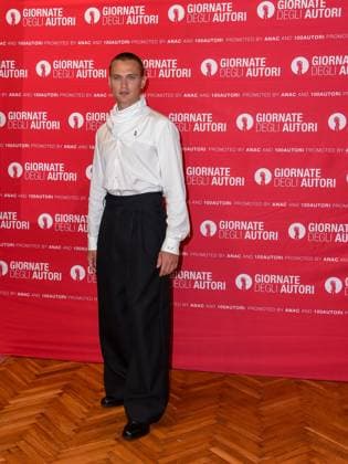 Venice, ITALY: Venice, 82nd Venice International Film Festival 2025 - day 2 - presentation of the film La Gioia. Pictured: Saul Nanni Venice ITALY  - ZUMAp169 20250828_zea_p169_761 Copyright: xFrancescaxViecelix