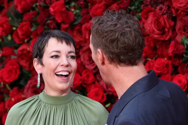 . 28 08 2025. London, United Kingdom. Olivia Colman and Benedict Cumberbatch at The Roses premiere in London.  xStephenxLockx xi-Imagesx IIM-26173-0009