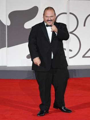 Venice, 82nd Venice International Film Festival 2025 - Evening 2. Red Carpet Film Bugonia. Pictured: Stavros Halkias  Copyright: xSimonexComix xipa-agency.netx xPoolxPhotoxEventsx06x IPA_Agency_IPA63493102