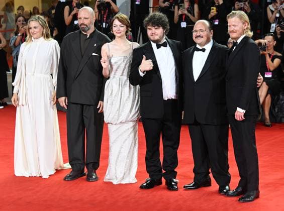 Celebrities attend the Bugonia premiere on day 2 of the 82nd Venice International Film Festival Featuring: Alicia Silverstone, Stavros Halkias, Yorgos Lantimos, Emma Stone, Jesse Plemons and Adrian Delbis attend the premiere of Bugonia at the 82nd Venice Film Festival. Where: Venice, Italy When: 28 Aug 2025 Credit: Cover Images EDITORIAL USE ONLY. NOT FOR USE BY NEWSPAPERS BASED IN THE UK. Copyright: xx coverimg55020643
