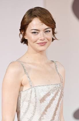American actress Emma Stone attends the premiere of Bugonia at the 82nd Venice Film Festival in Venice, Italy on Thursday, August 28, 2025.  VEN20250828154 RUNExHELLESTAD