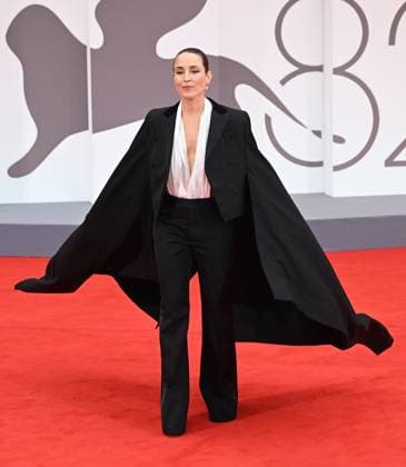 Swedish actress Noomi Rapace attends the premiere of Bugonia at the 82nd Venice Film Festival in Venice, Italy on Thursday, August 28, 2025.  VEN20250828170 RUNExHELLESTAD